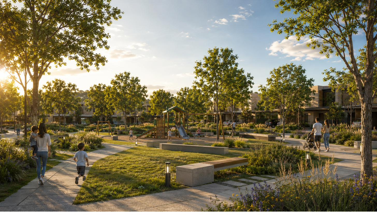 Plaza central de Las Talillas