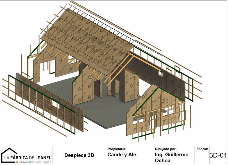 Obra real con paneles SIP La Fábrica del Panel